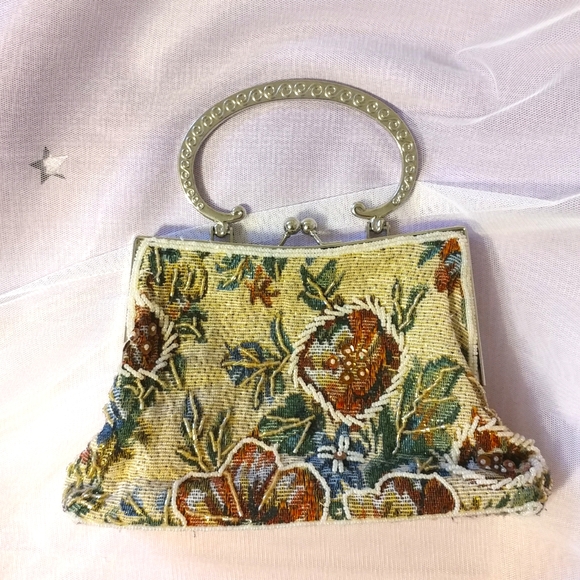 👛Vintage Style Beaded Clip Purse - Picture 1 of 6